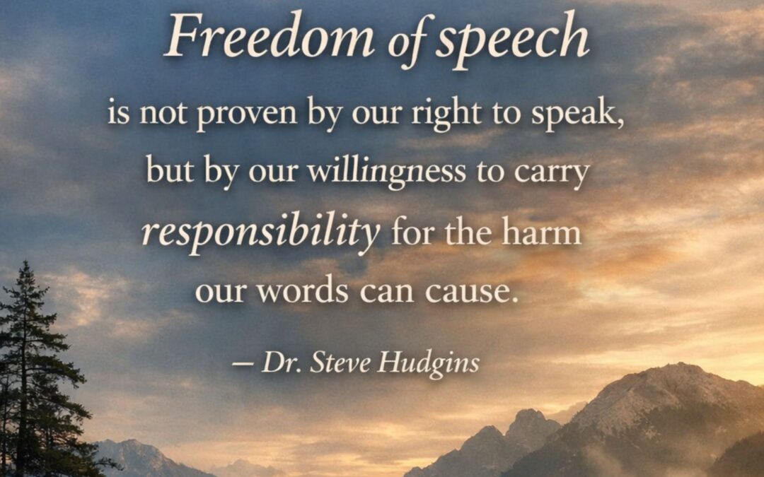 Freedom of Speech and the Weight of Responsibility